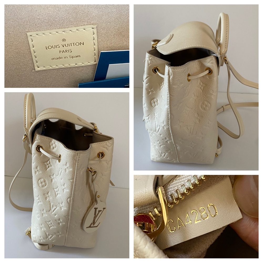 Louis Vuitton montsouris backpack 
❤️white empriente - Picture 15 of 17
